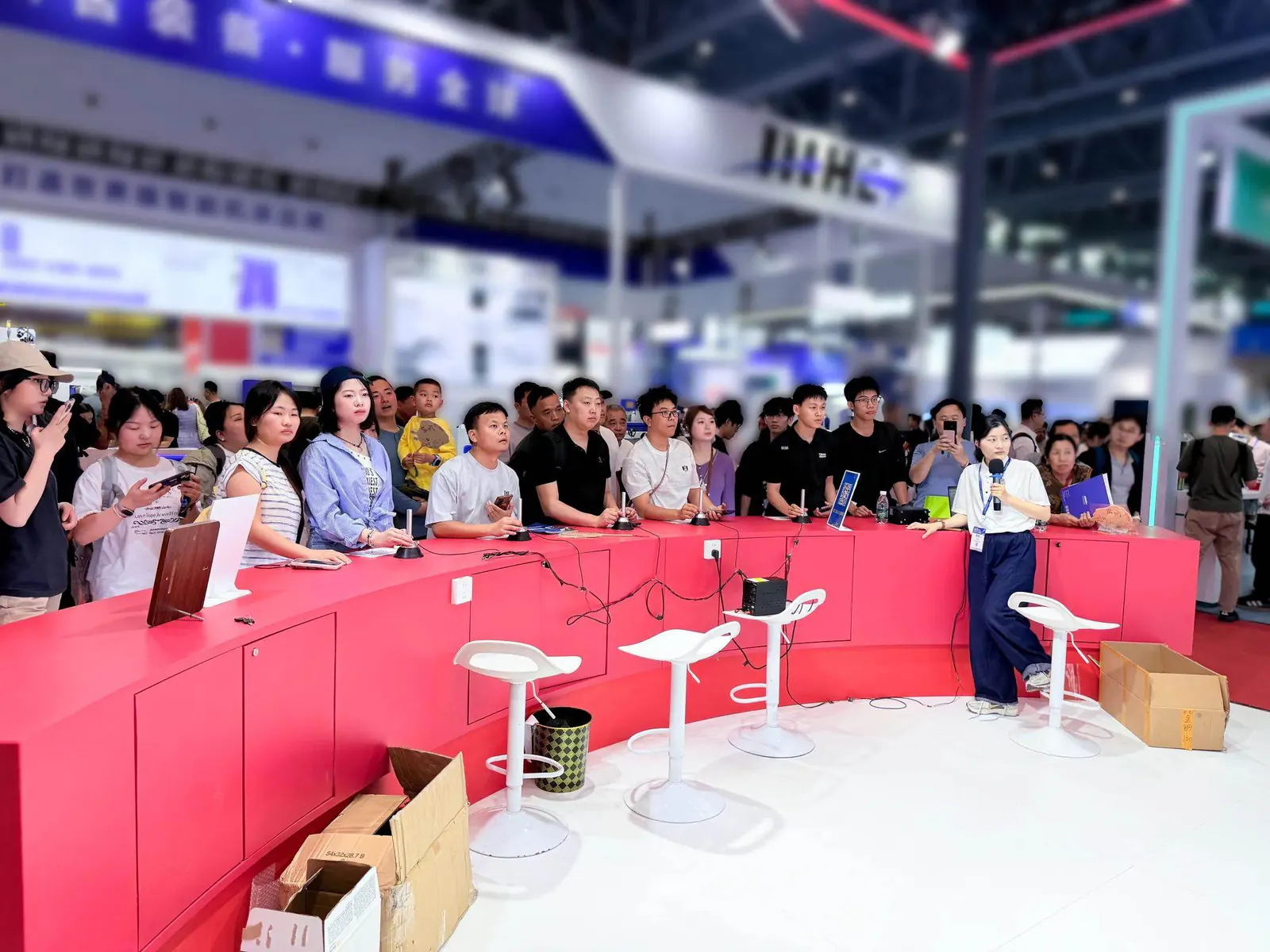 金钢科技展会互动现场