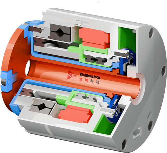 Integrated sensing-drive joint triple encoder application
