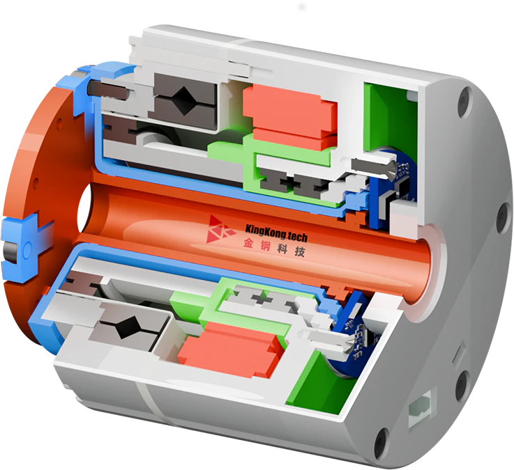 Integrated sensing-drive actuator cutaway