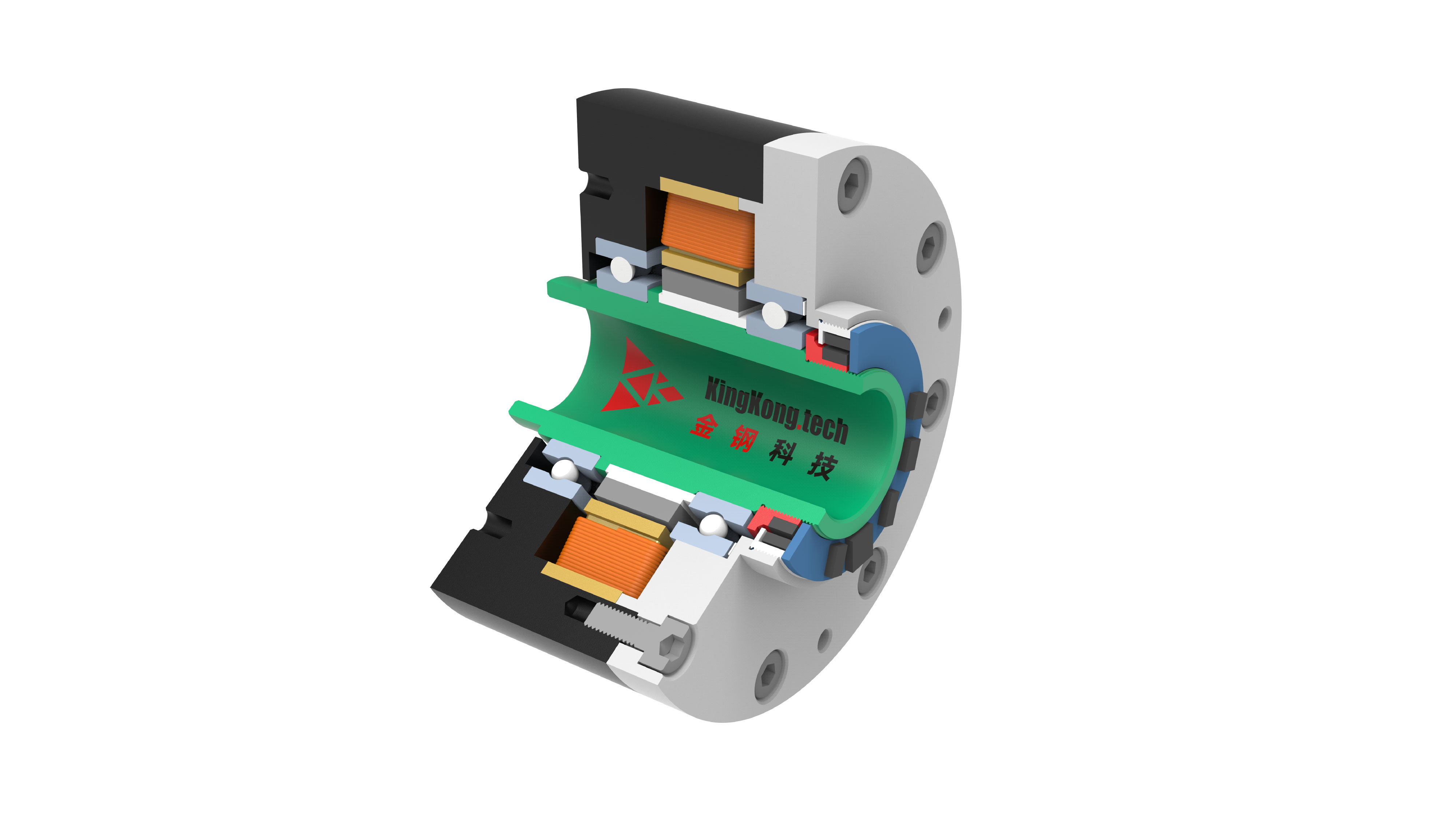 Encoder installation compact model 45° view